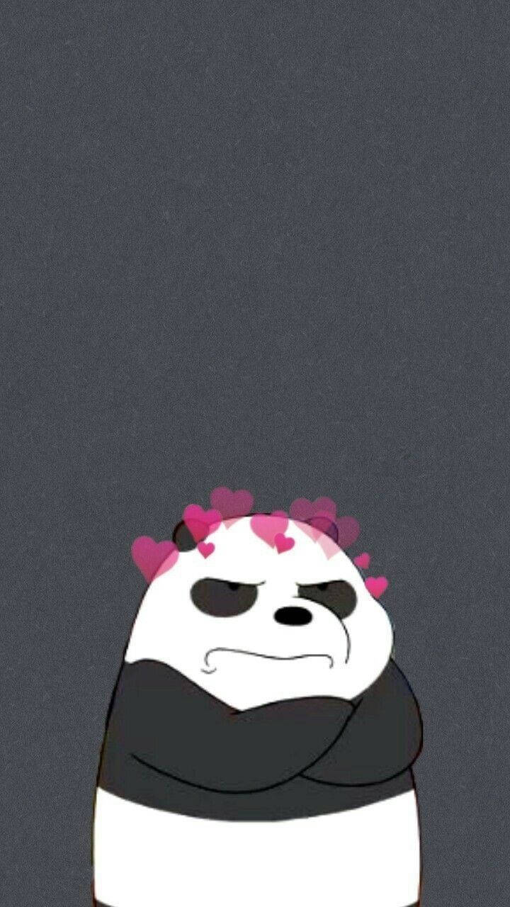 Grumpy Panda Vi Bare Bjørne Wallpaper