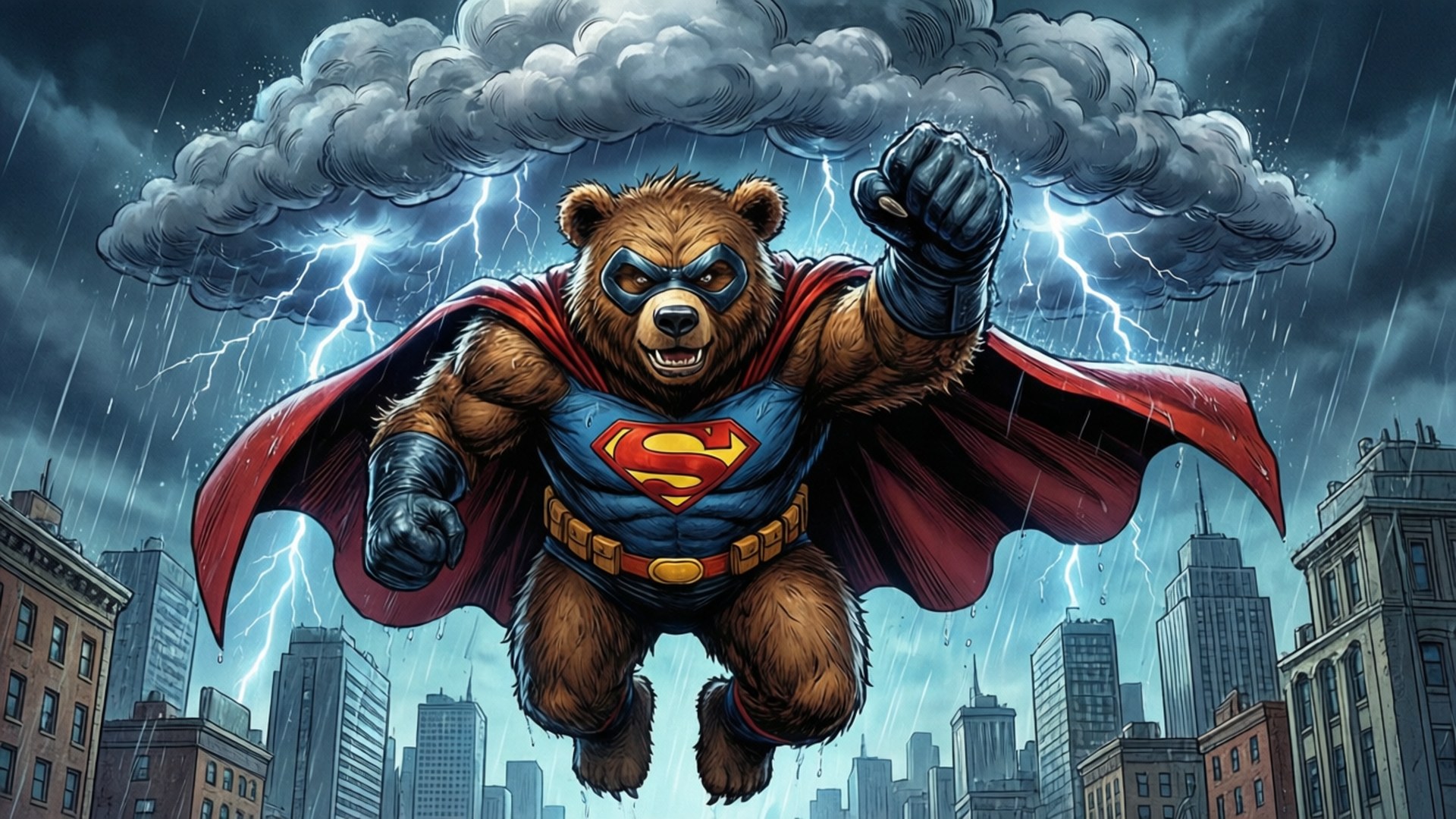 Grumpy Superhero Bakgrundsbilder