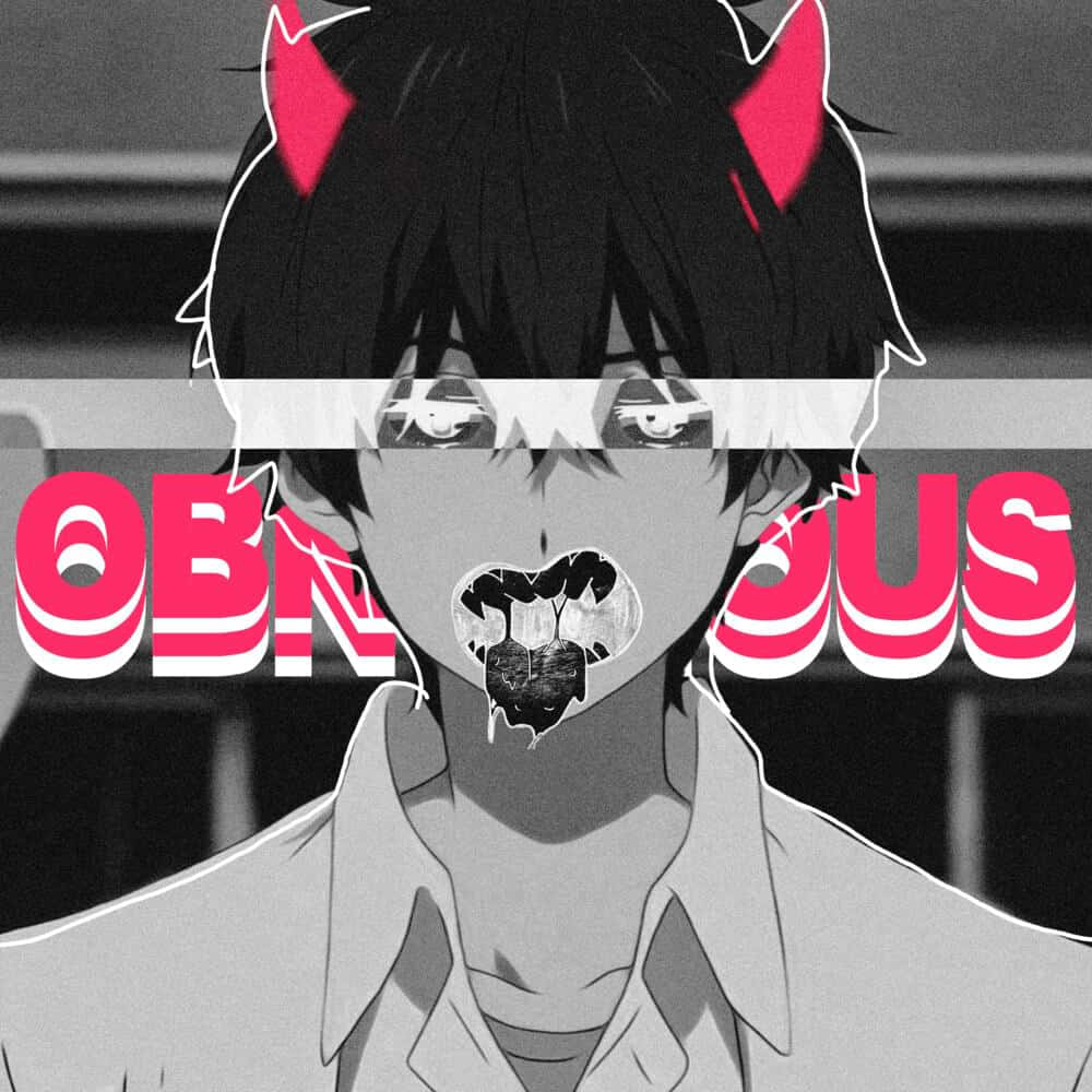 Grunge Aesthetic Anime Boywith Horns Wallpaper
