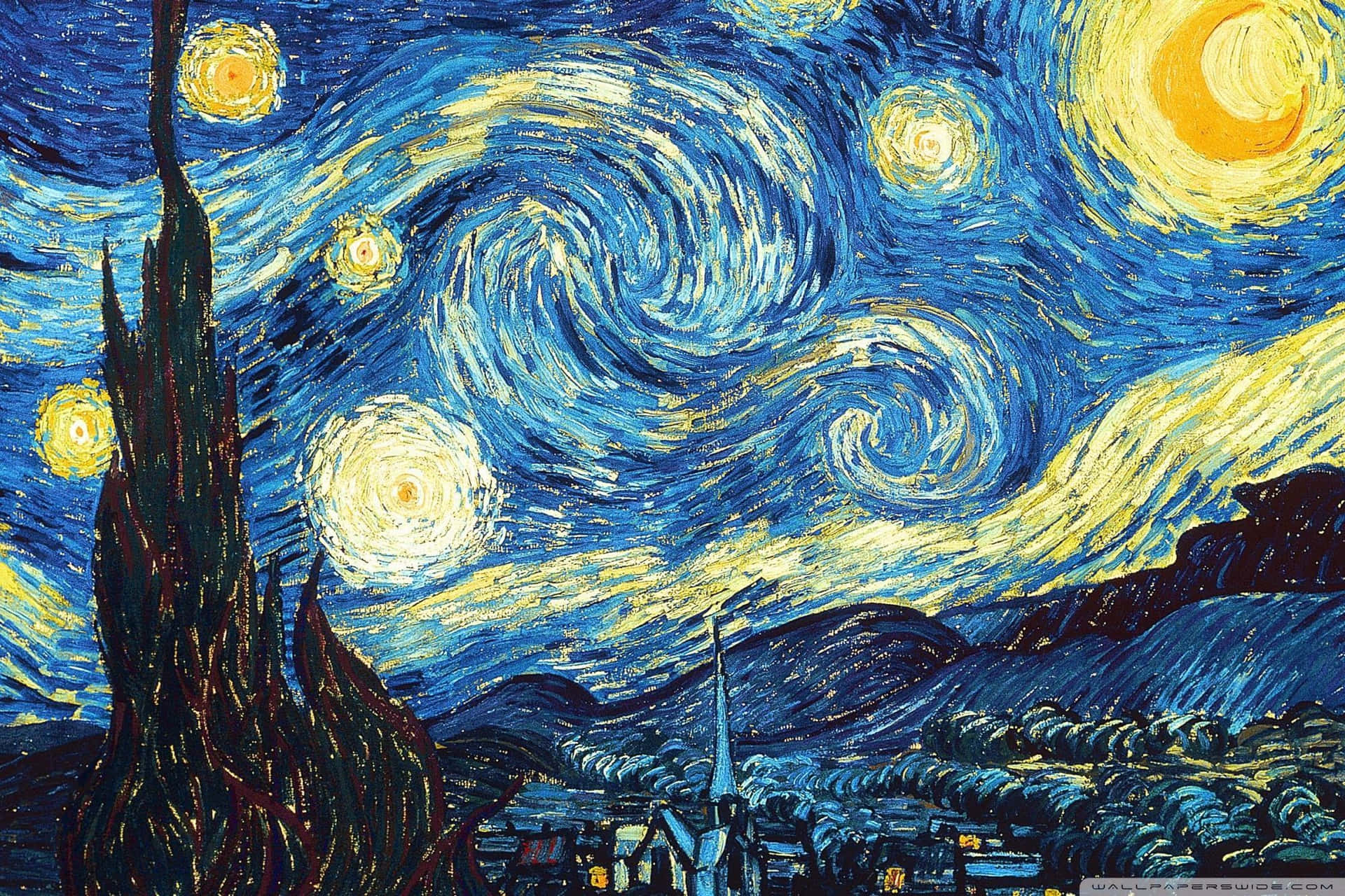 Grunge Aesthetic Starry Night Mac Wallpaper