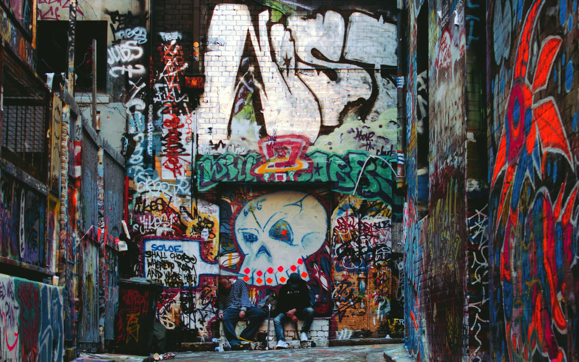 Grungeestético De Graffiti Para Mac. Fondo de pantalla