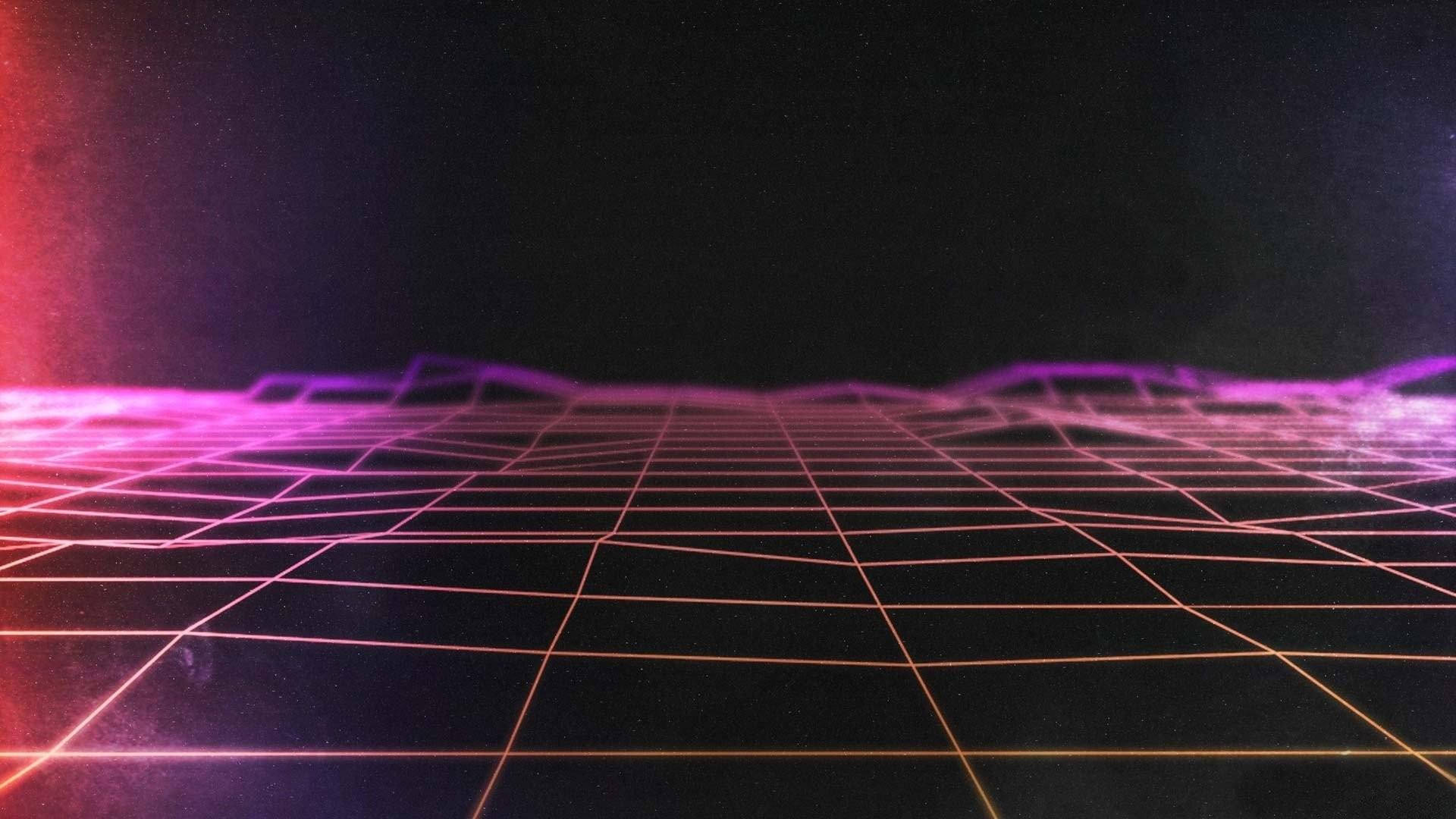Grunge Aesthetic Neon Pink Synthwave Wallpaper