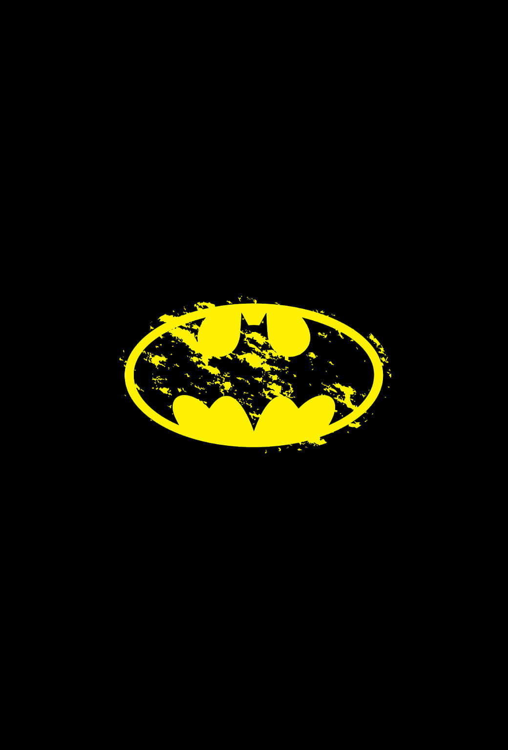 Grunge_ Batman_ Symbol_on_ Black_ Background Wallpaper