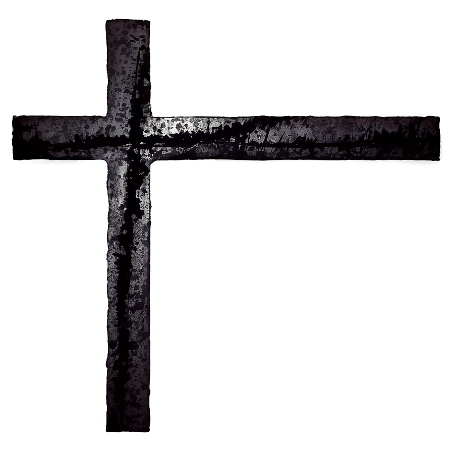 Grunge Black Cross Png Uhc PNG