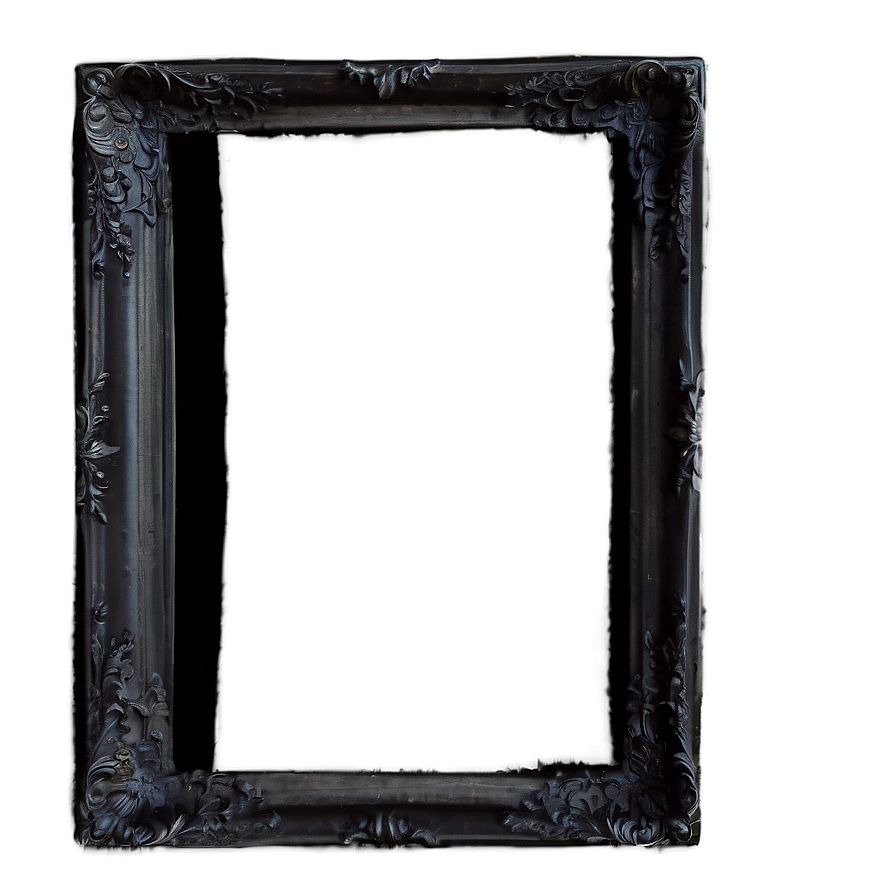 Grunge Black Frame Png Lvc PNG