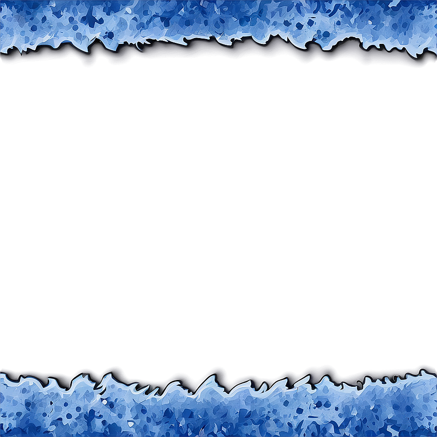 Grunge Blue Border Png 06202024 PNG