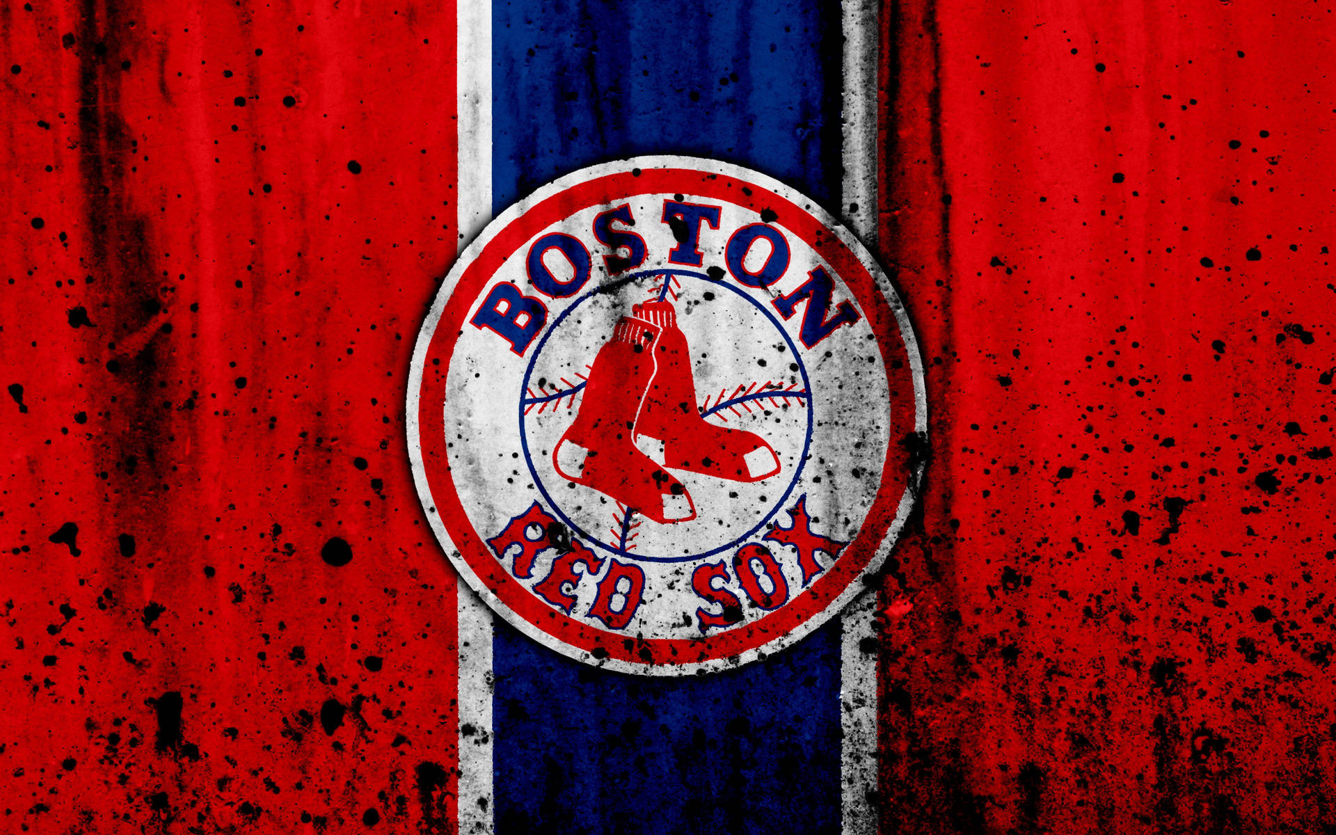 Grunge Boston Red Sox Logo Wallpaper