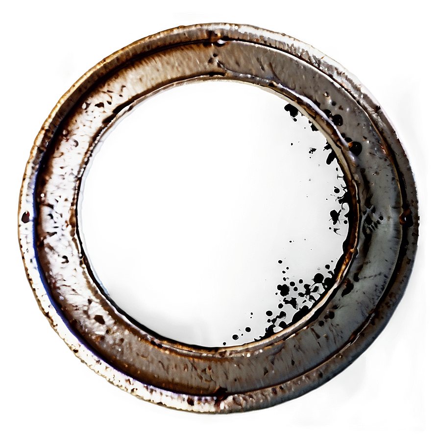 Grunge Circle Frame Png 06122024 PNG