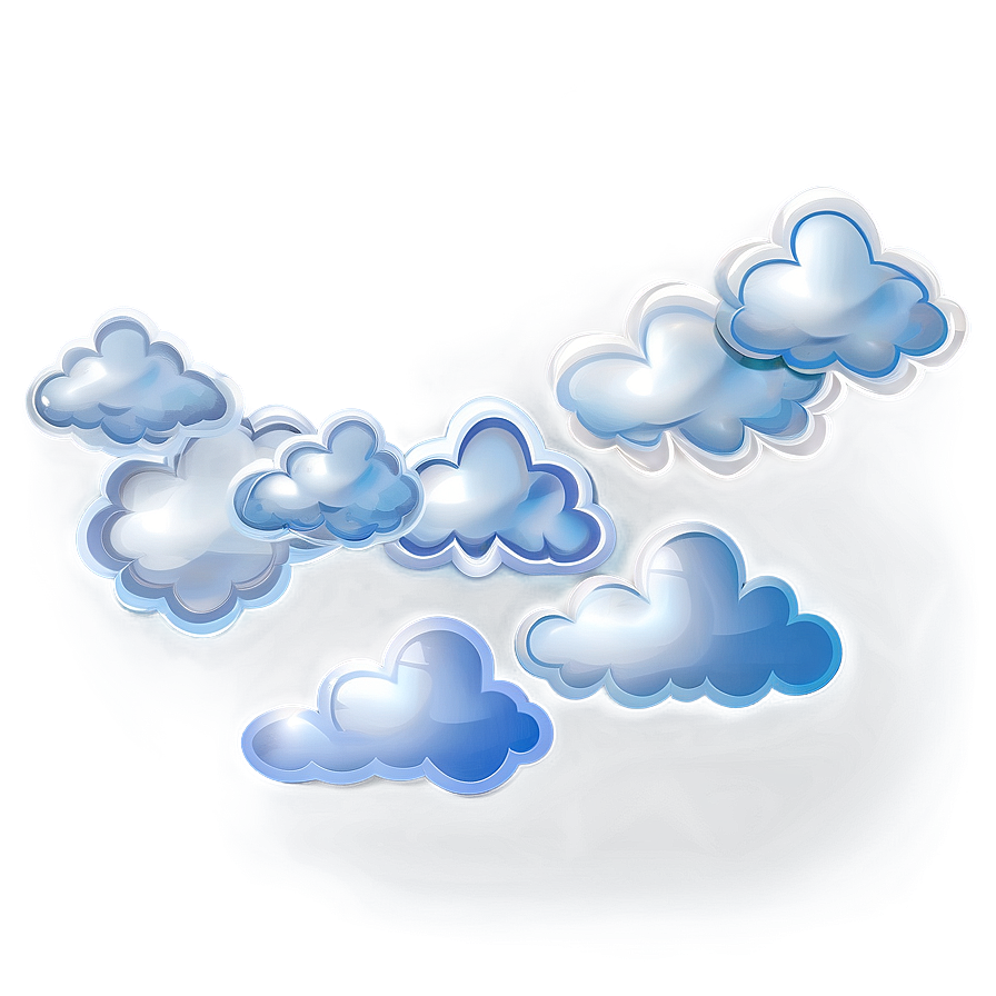 Grunge Cloud Shapes Png Cum32 PNG