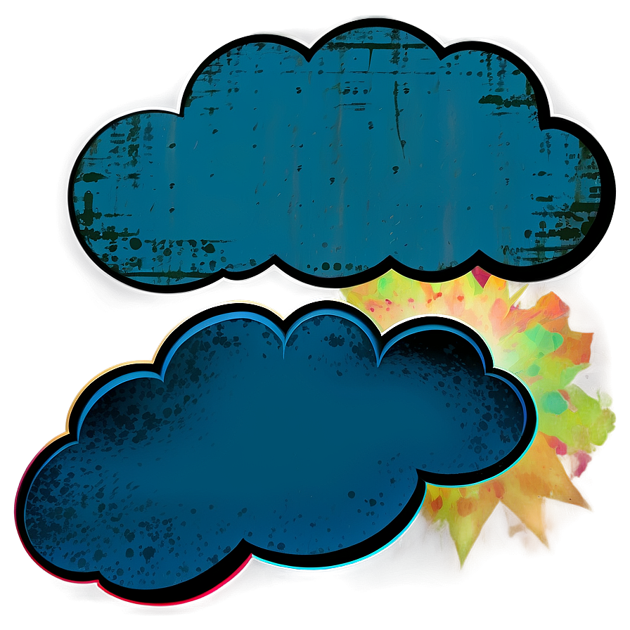 Grunge Cloud Shapes Png Vbw PNG