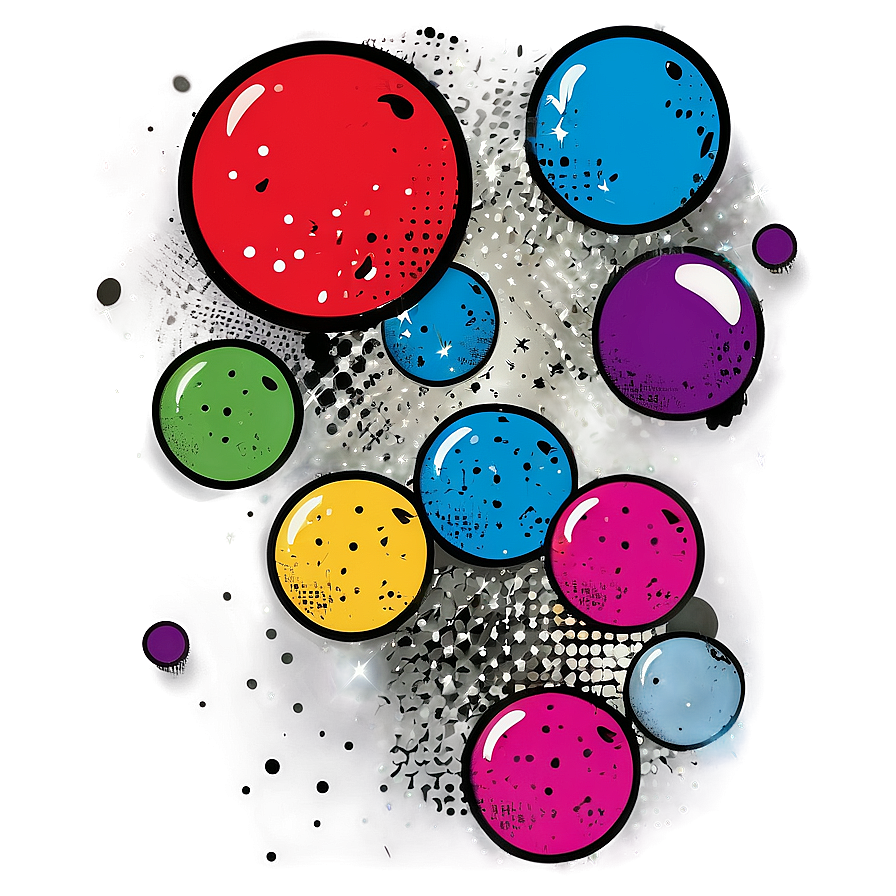 Grunge Comic Bubbles Png Vqw10 PNG