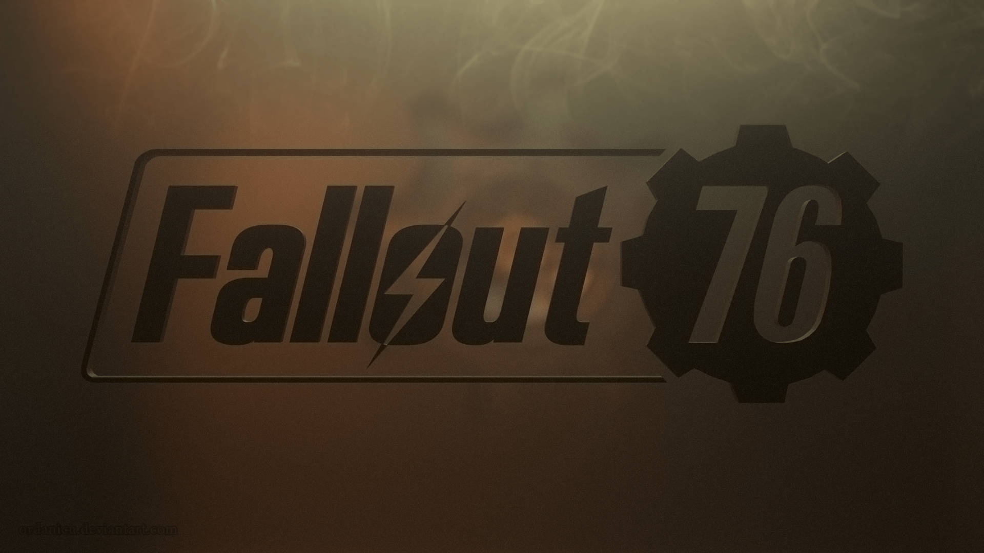 Grunge Fallout 76 Logo Wallpaper