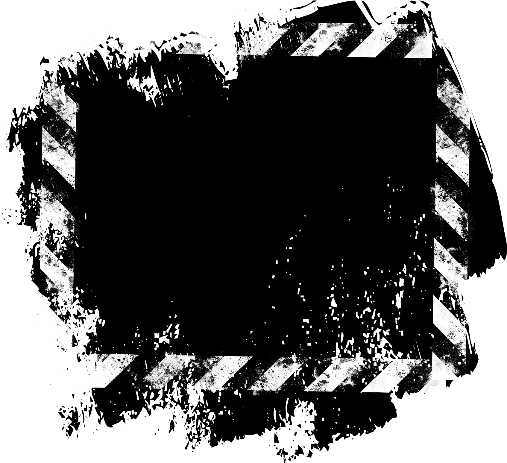 Grunge Film Clapperboard Frame PNG
