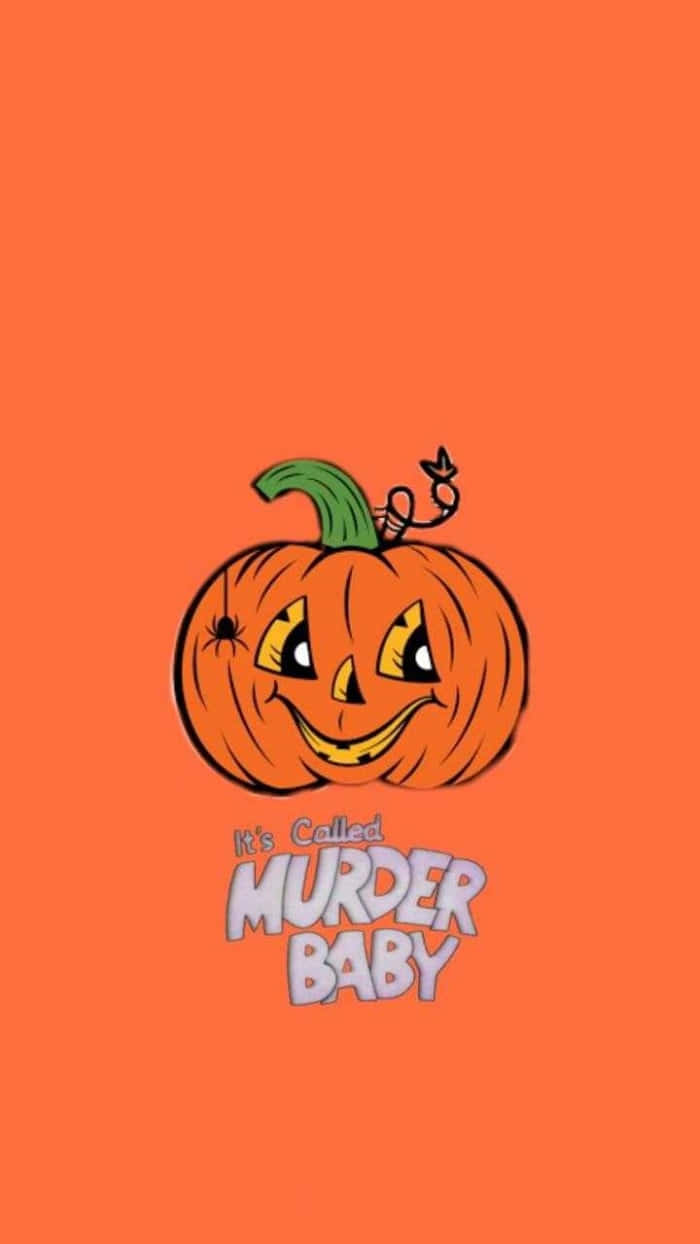 Grunge Halloween Pumpkin Murder Baby Wallpaper