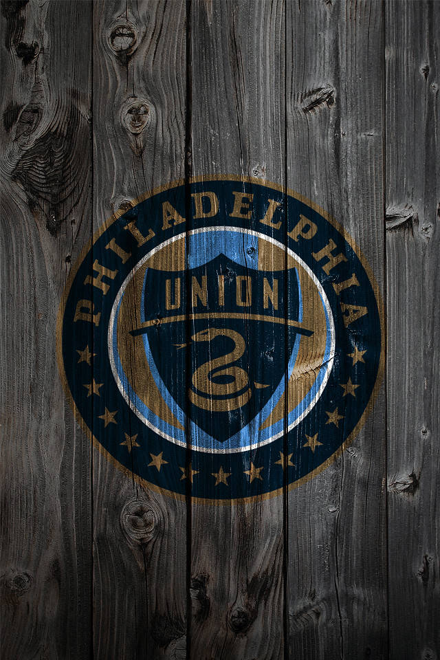 Aspectogrunge Del Logotipo De Fútbol Del Philadelphia Union. Fondo de pantalla