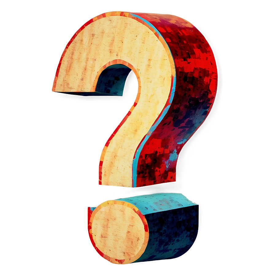 Grunge Question Mark Png 04292024 PNG