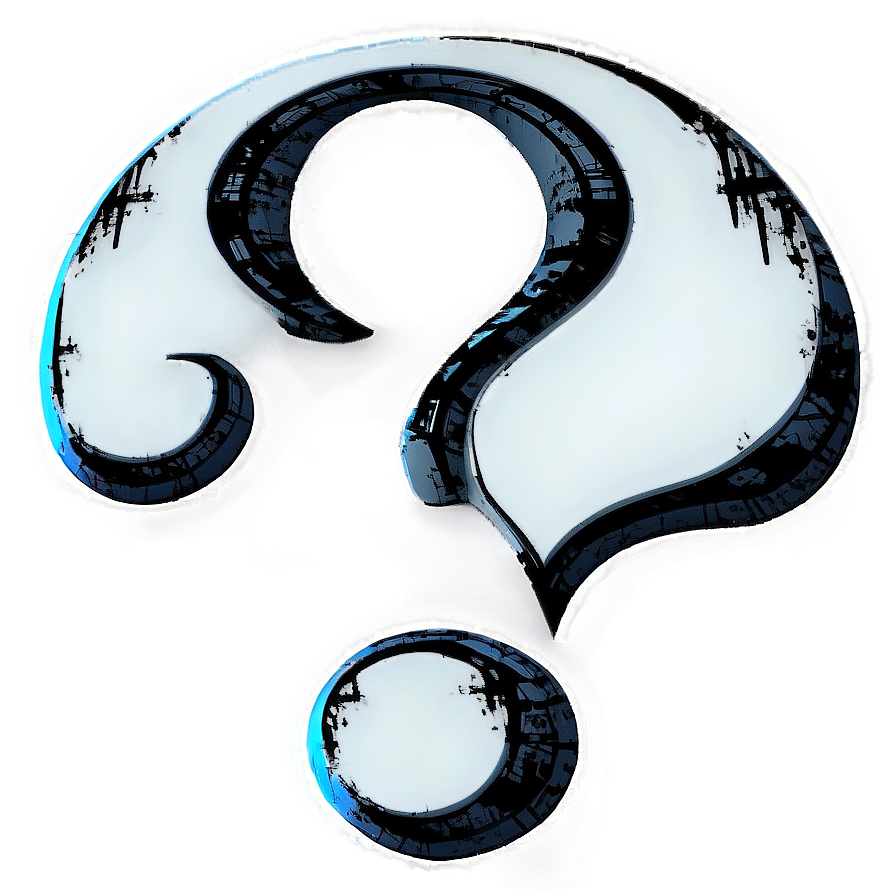 Grunge Question Mark Png 04292024 PNG