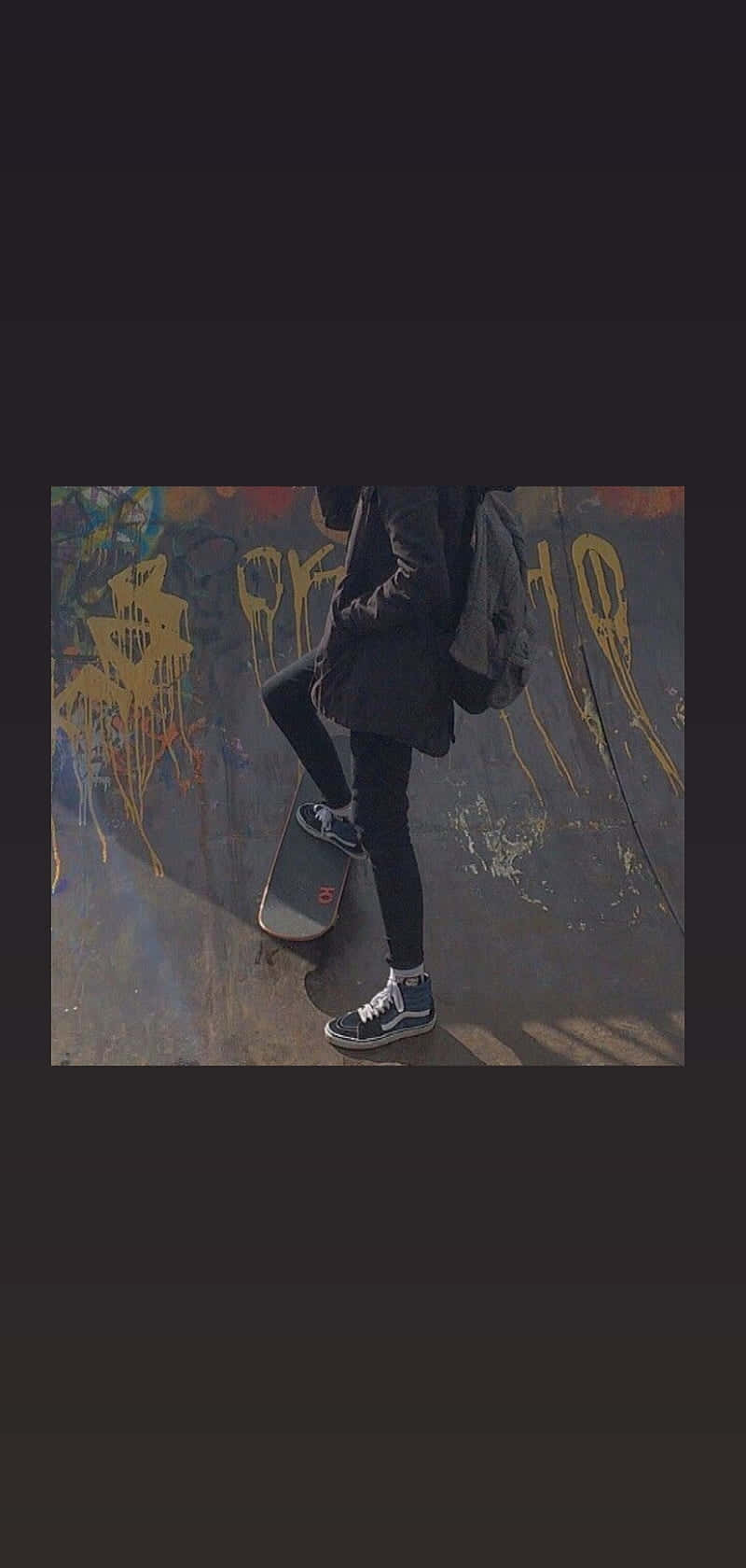 Grunge Skater Aesthetic Pose Wallpaper