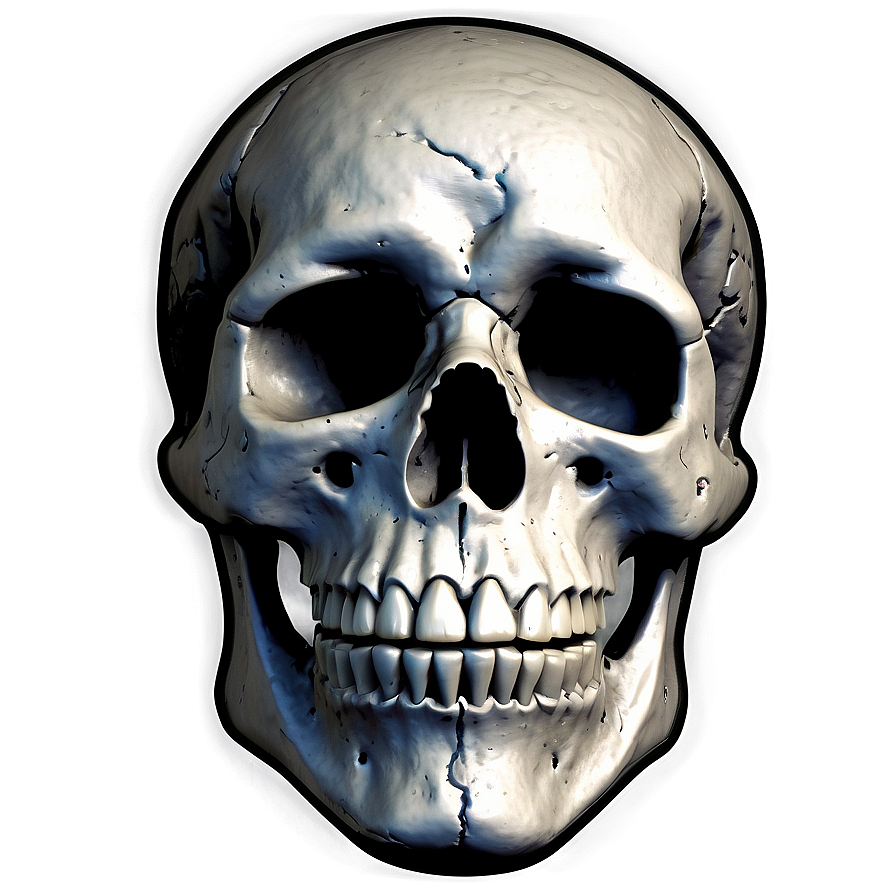 Grunge Skull Logo Png C PNG