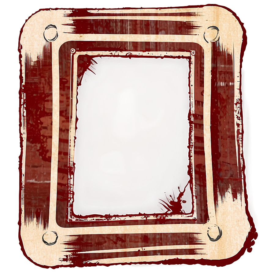 Grunge Style Border Png 06202024 PNG