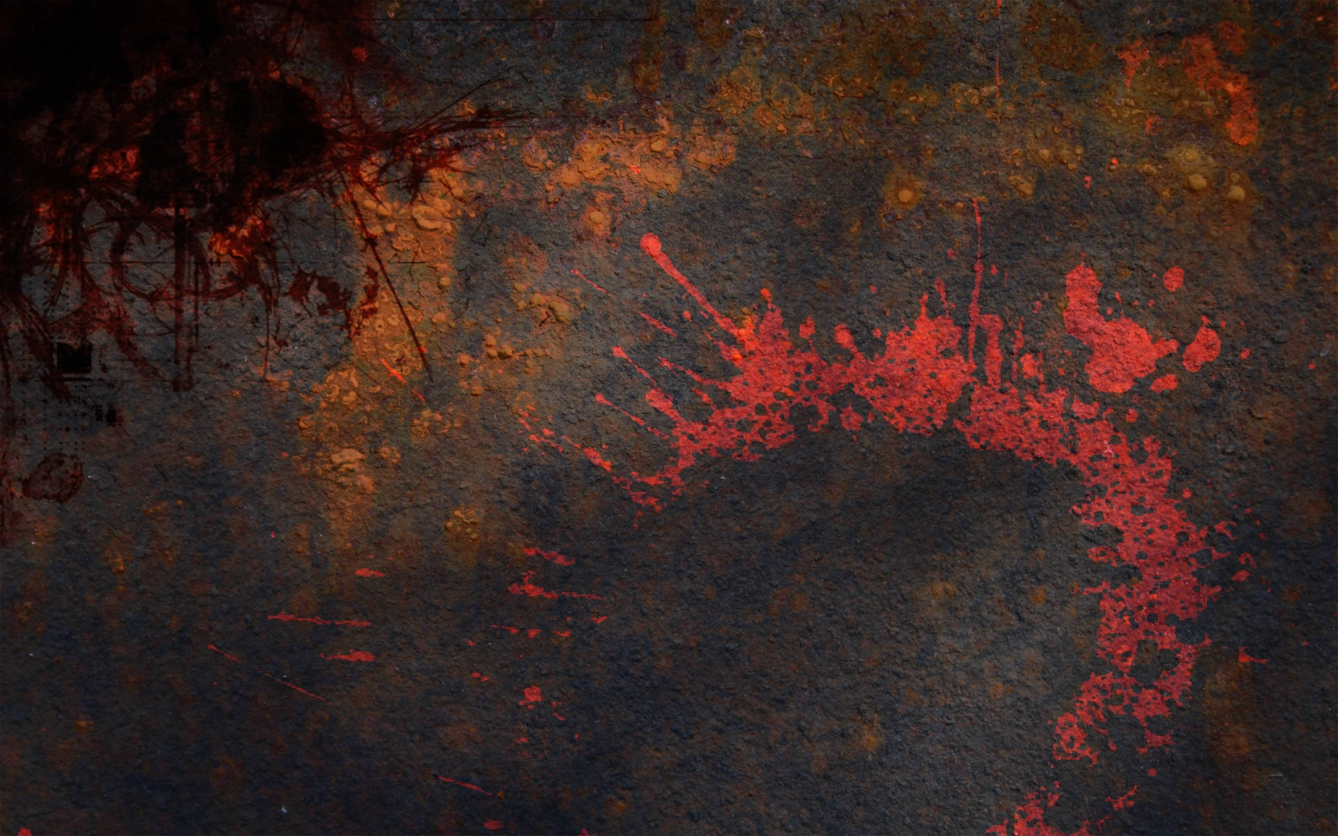 Grunge Texture With Red Splash Wallpaper