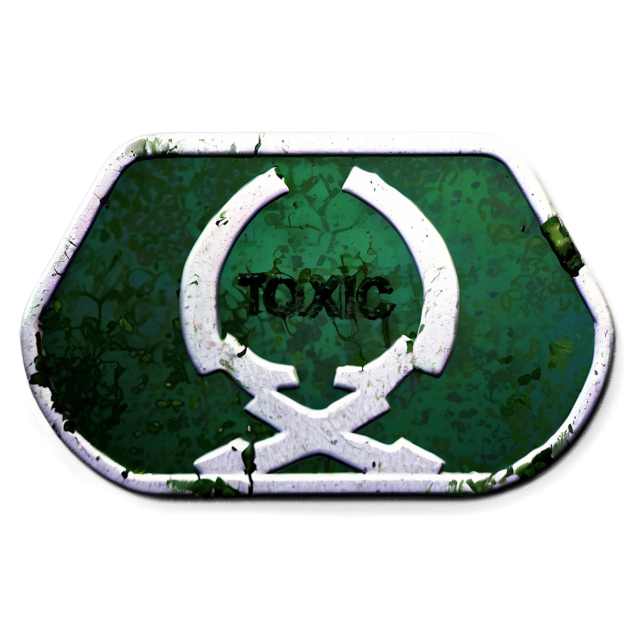 Grunge Toxic Emblem Png 06202024 PNG