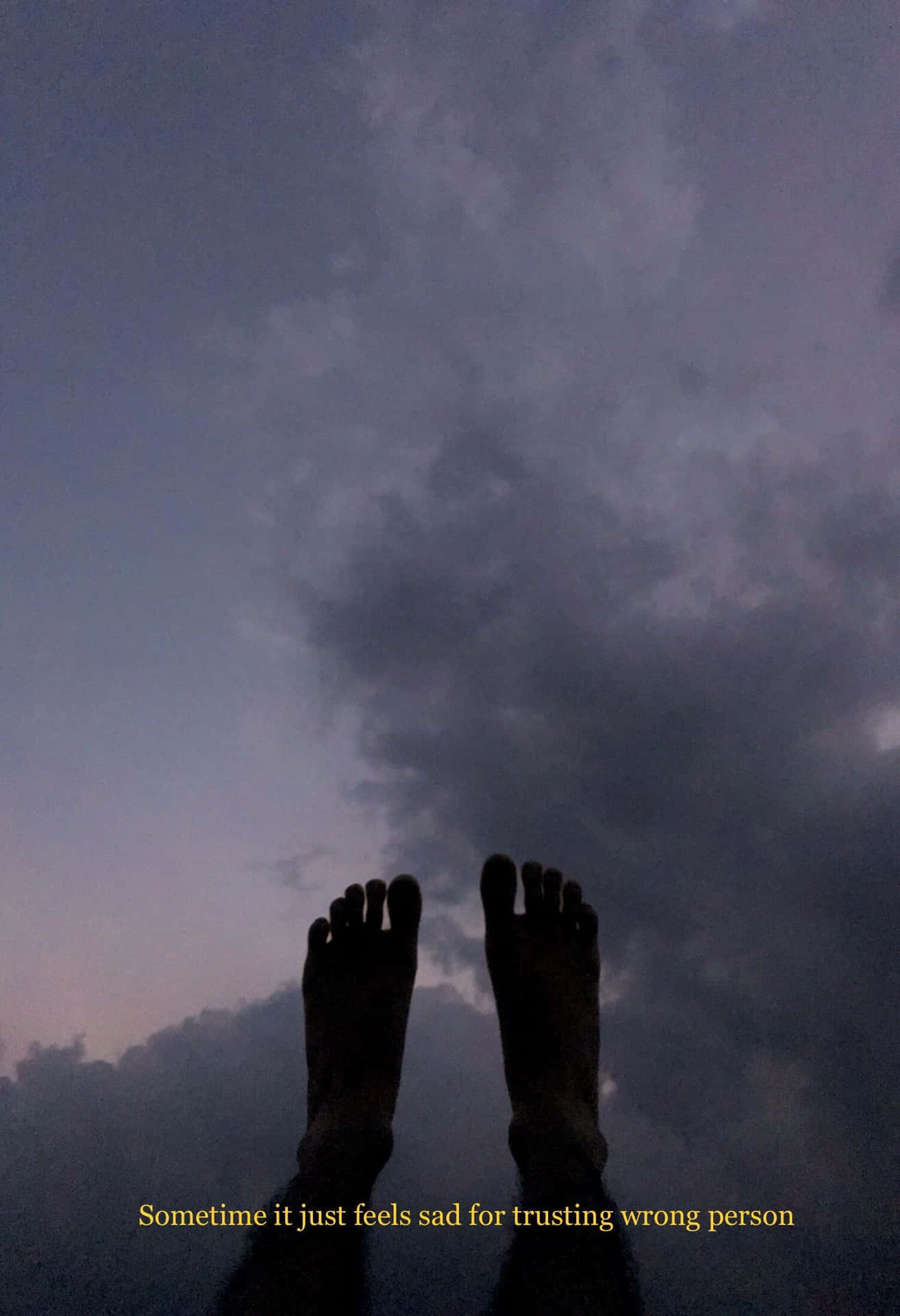 Grunge Tumblr Aesthetic Feet On The Sky Wallpaper