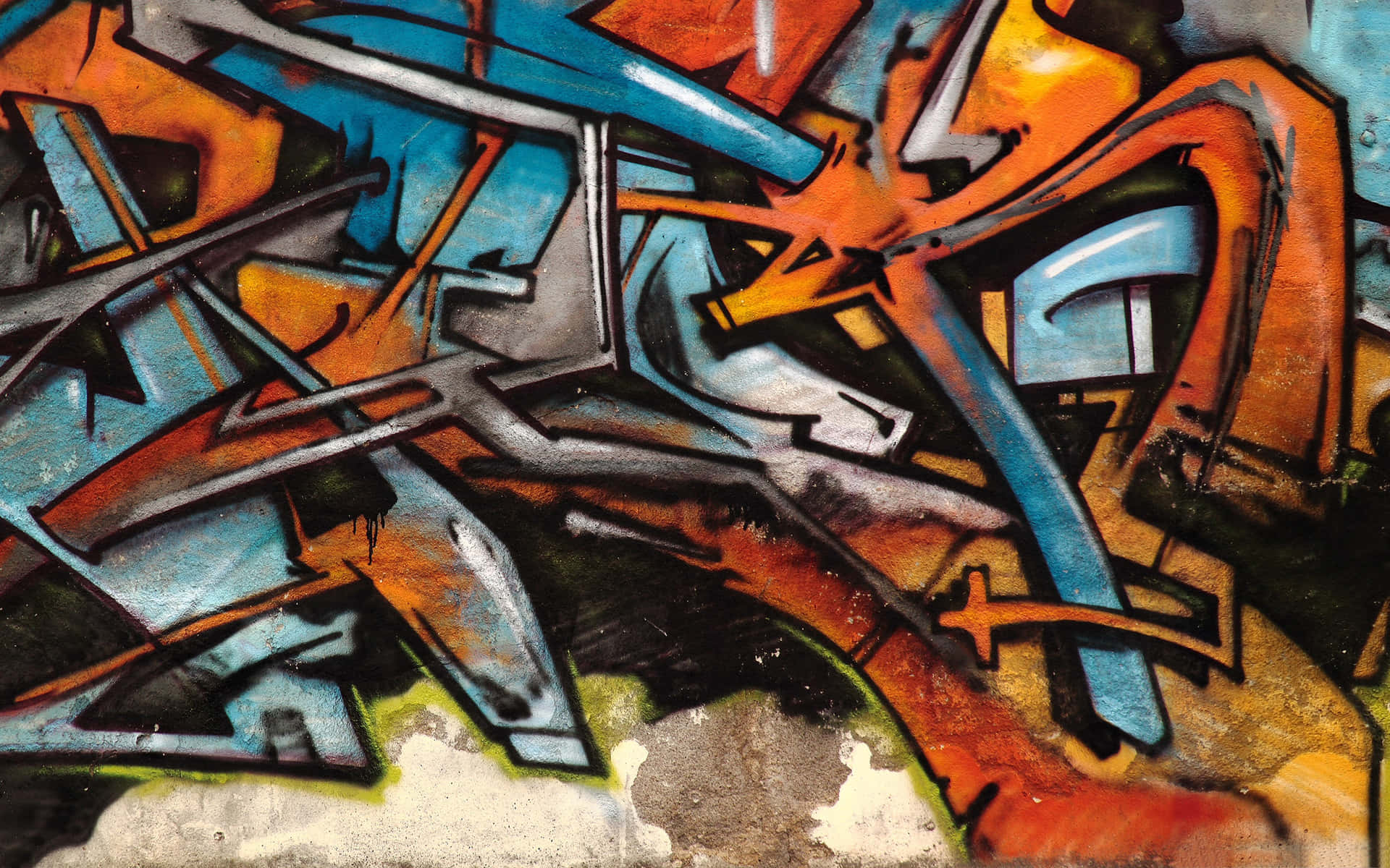 Grunge Urban Wall Background Wallpaper