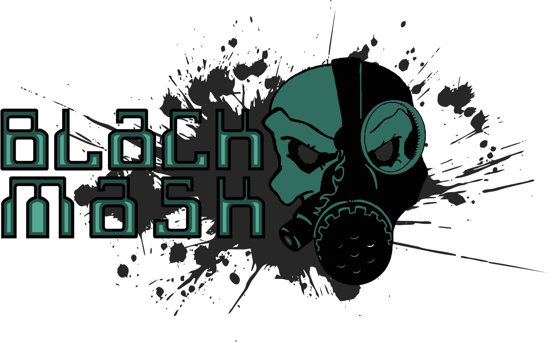 Grunge_ Skull_ Gas_ Mask_ Vector PNG