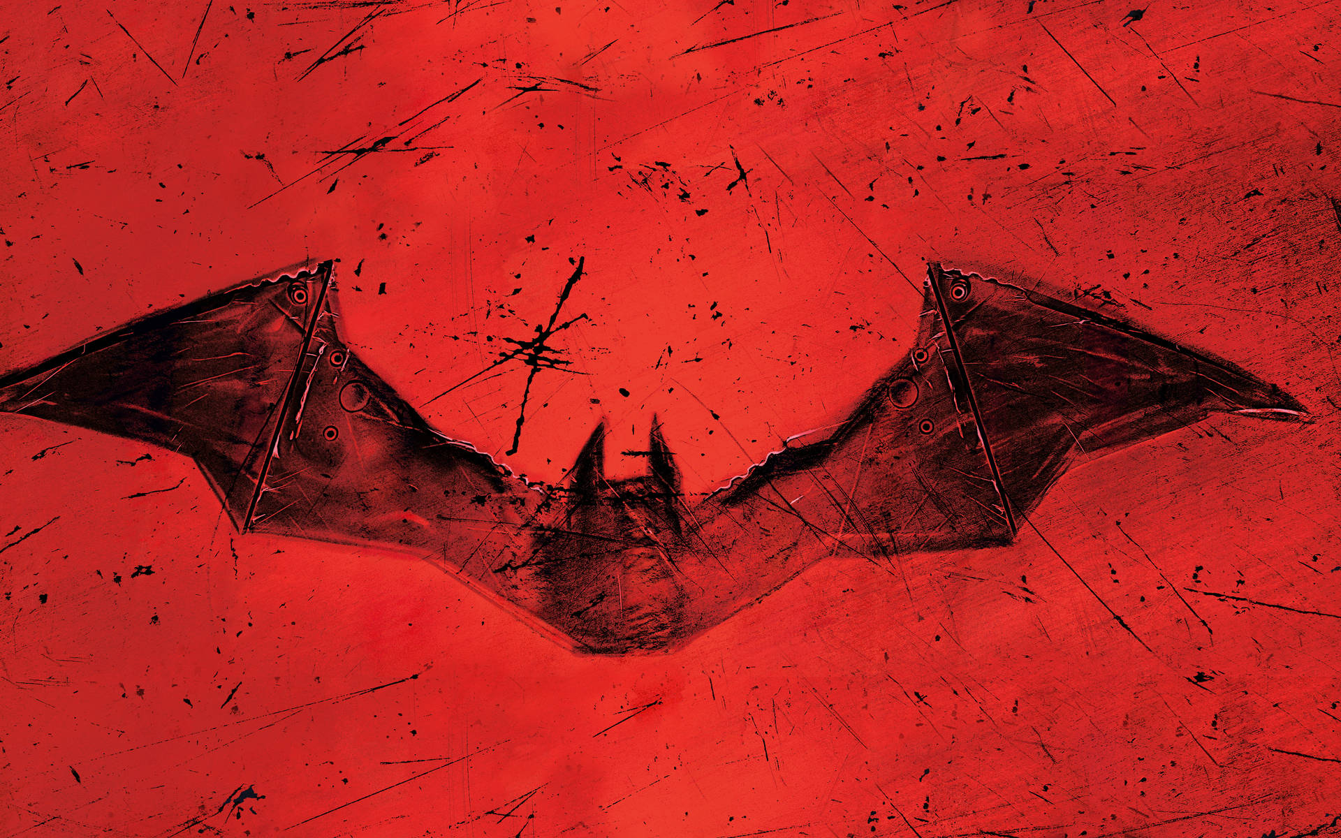 Logo Grungy Batman Per Il Telefono Sfondo