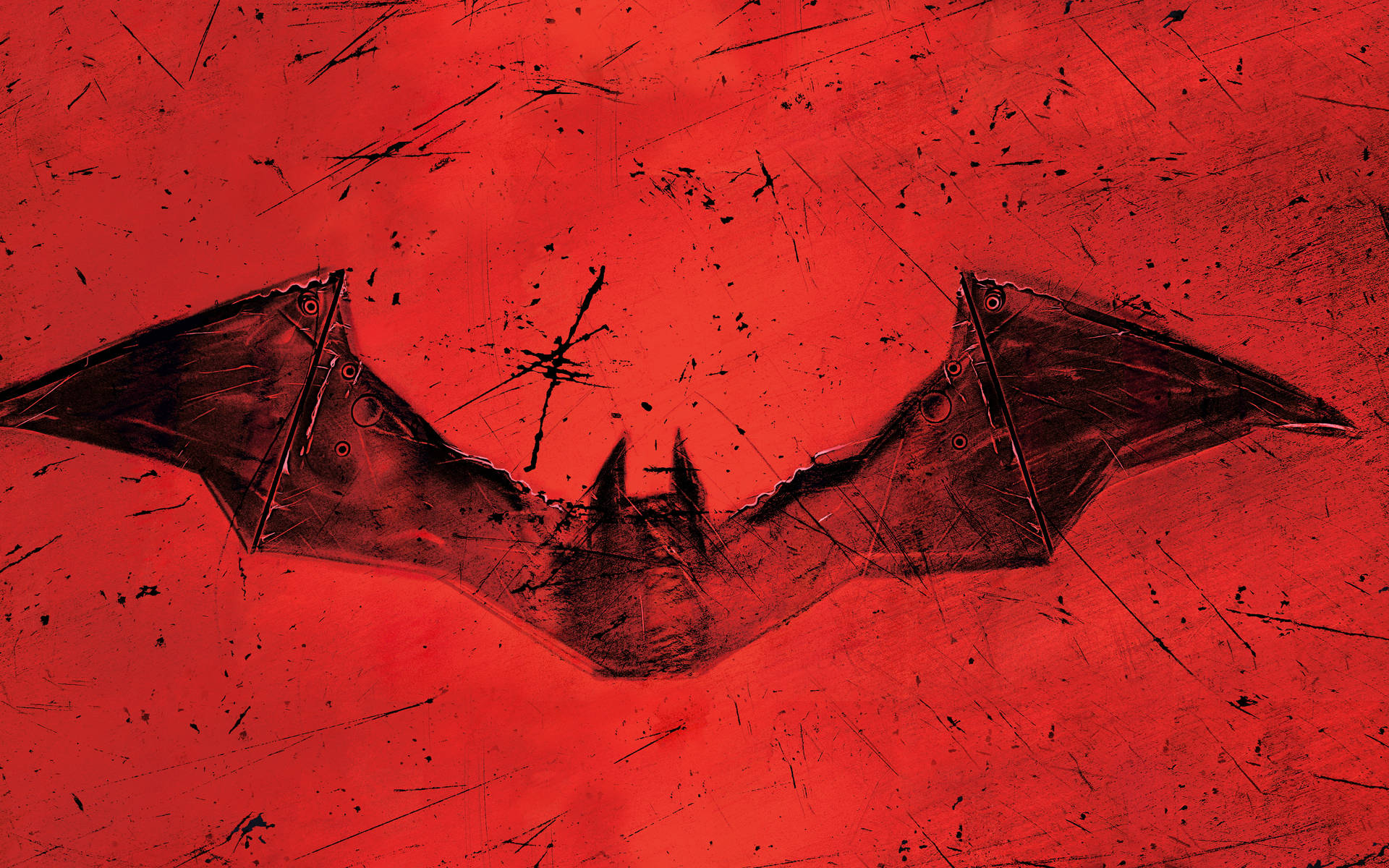 Grungy Batman Logo Voor Telefoon Achtergrond