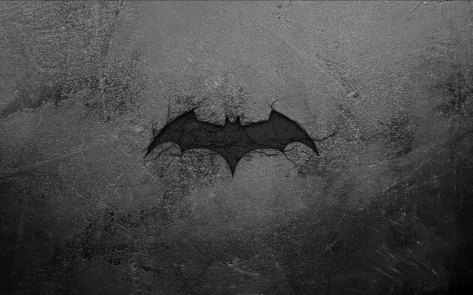 Grungy Batman Logo Wallpaper