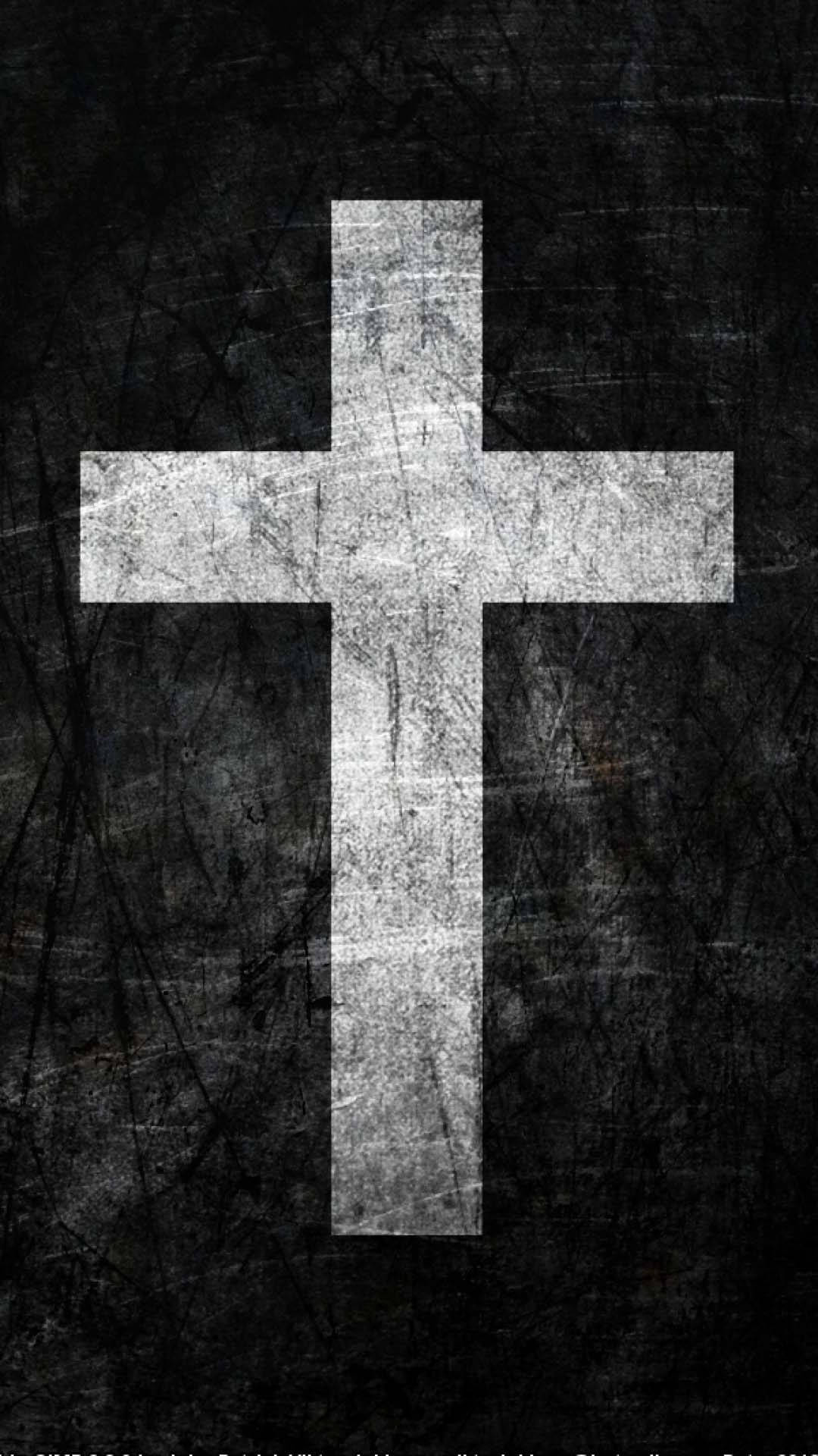 Grungy Cross Christian Iphone
