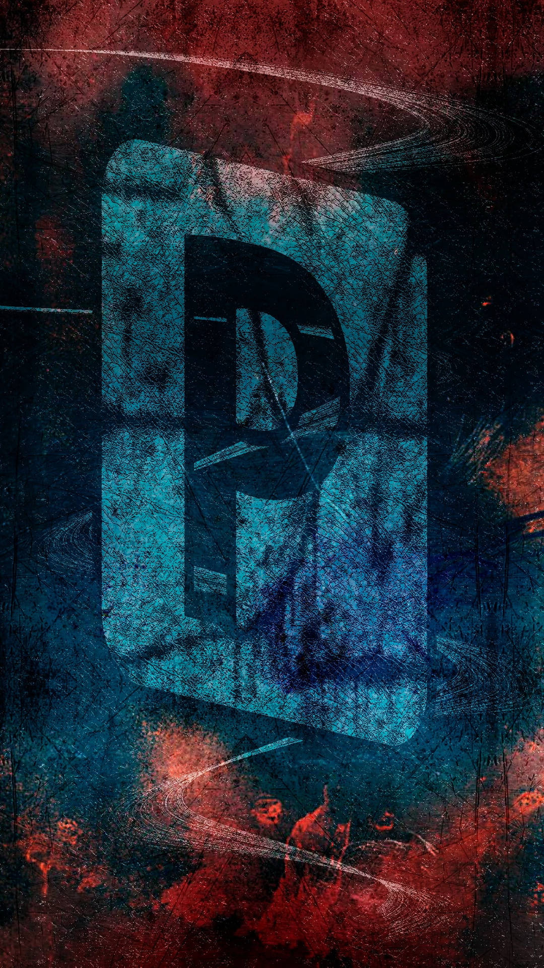 Potent and Powerful 'P': A Grungy Letter P Artwork Wallpaper