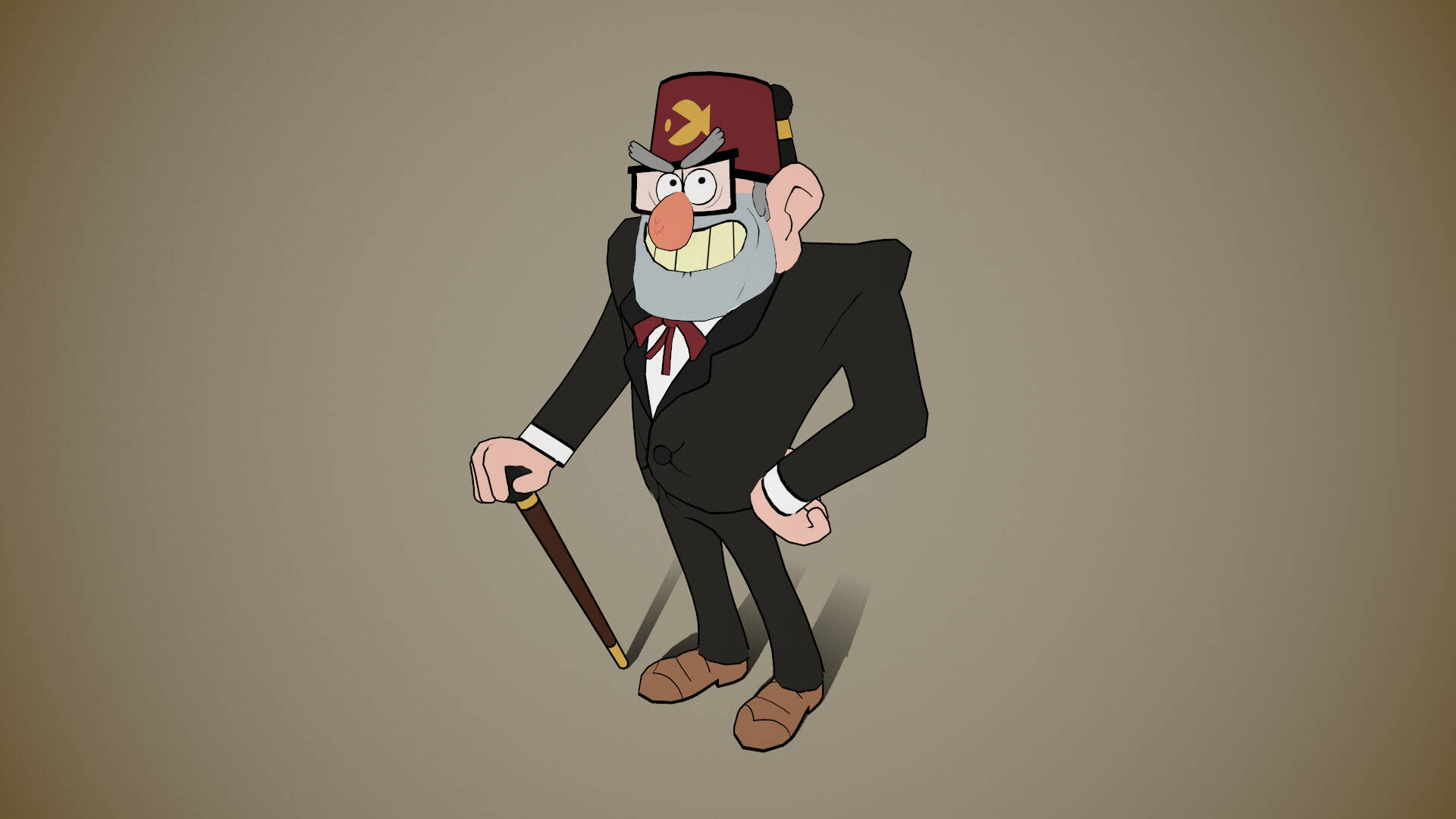 Grunkle Stan In Gray