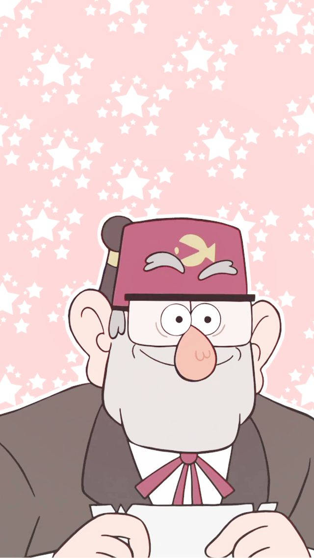 Grunkle Stan In Pink With Stars
