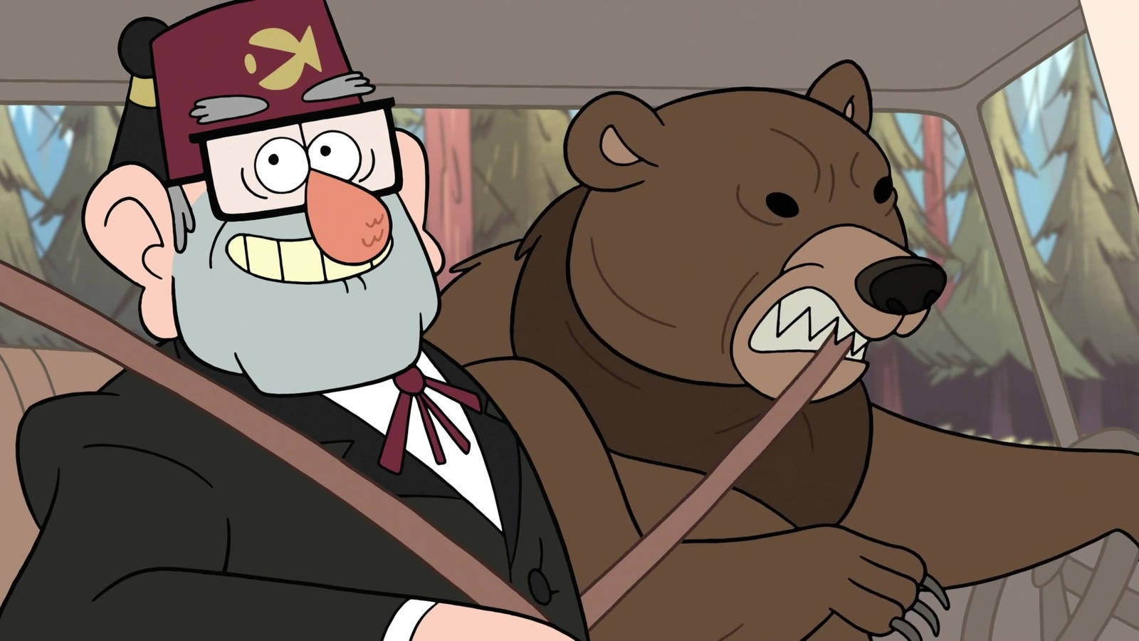 Grunkle Stan With Bear