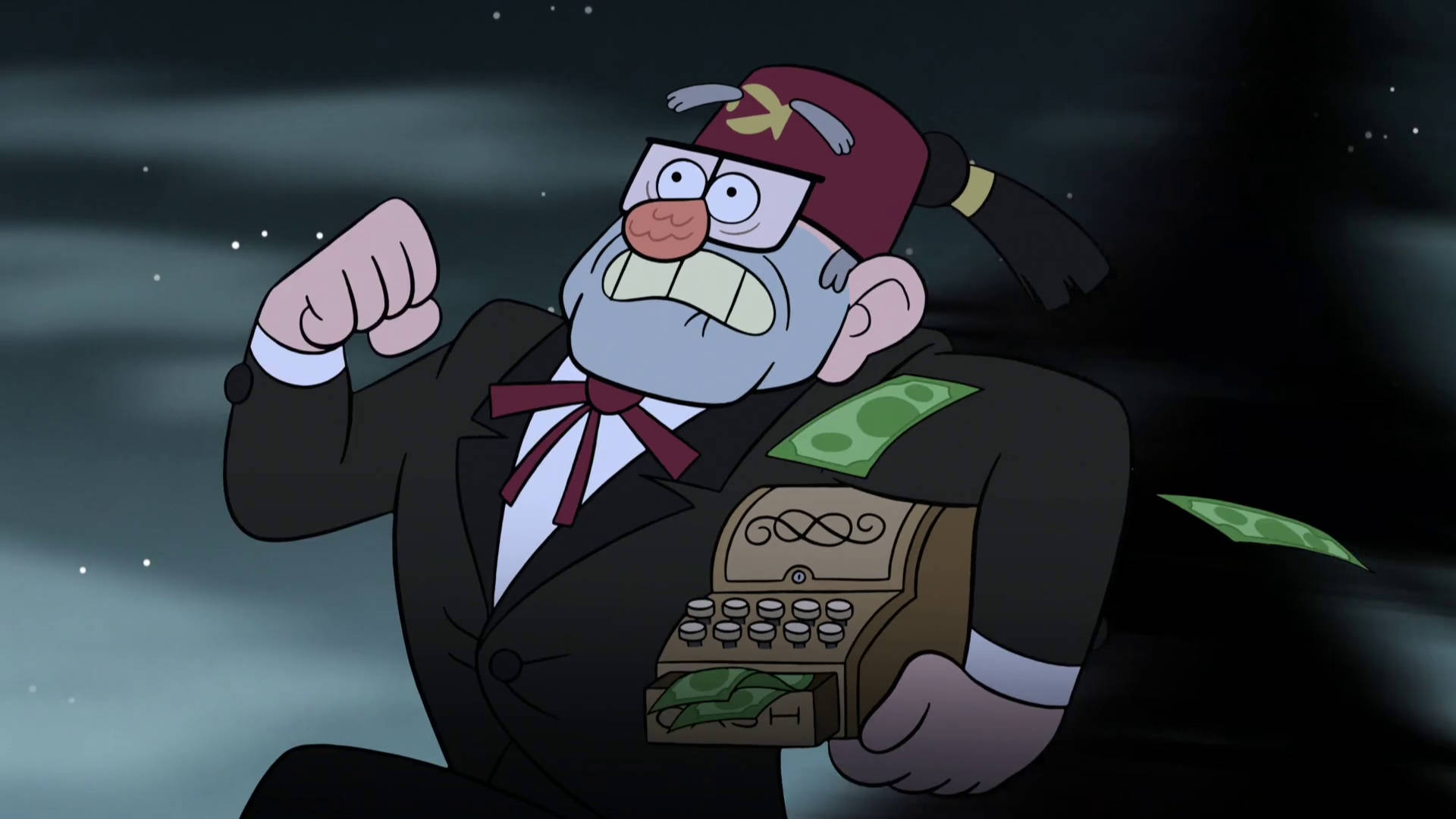 Grunkle Stan With Cash Register