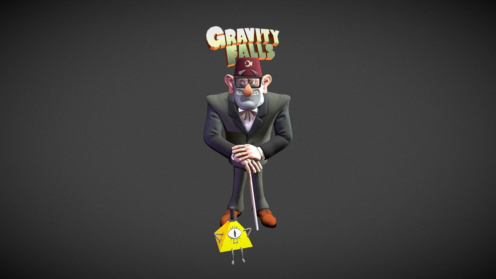 Grunkle Stan With Cyclops Pyramid