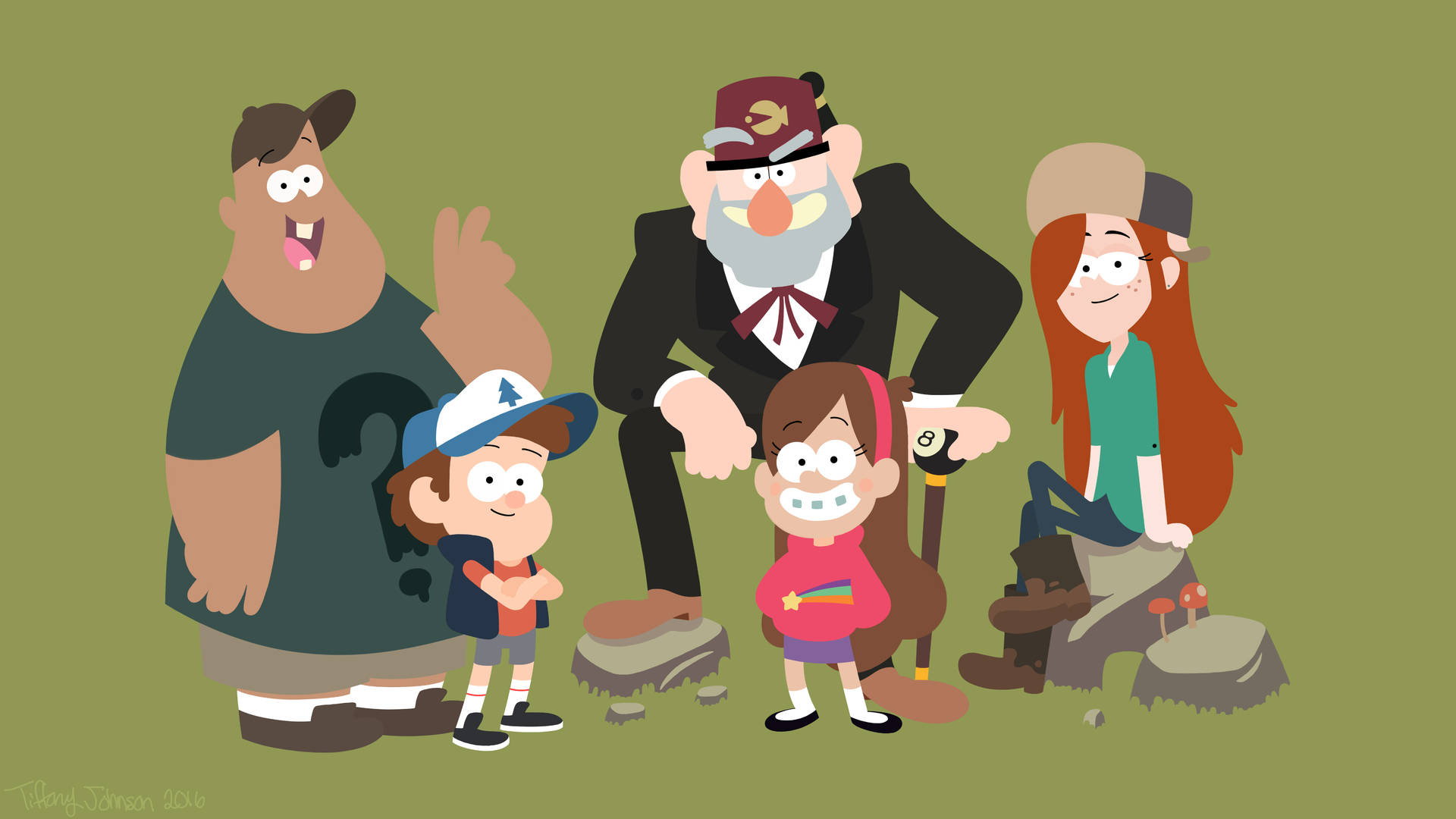 Grunkle Stan With Kids
