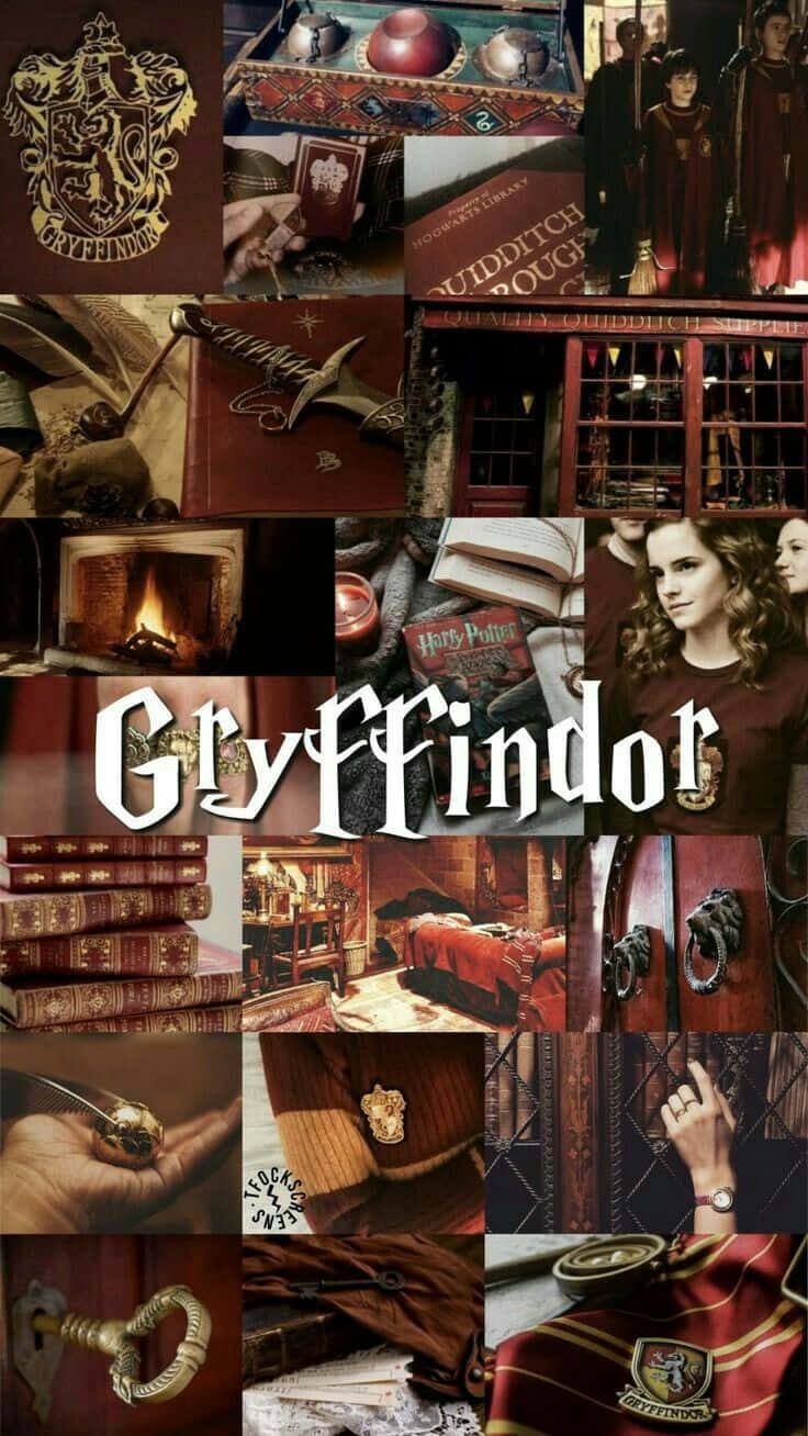 Fremragende Gryffindor Aestetik Skrivebords Tema Wallpaper