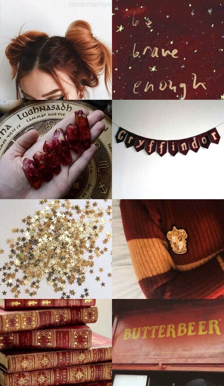 Bright, warm and welcoming–the Gryffindor aesthetic! Wallpaper