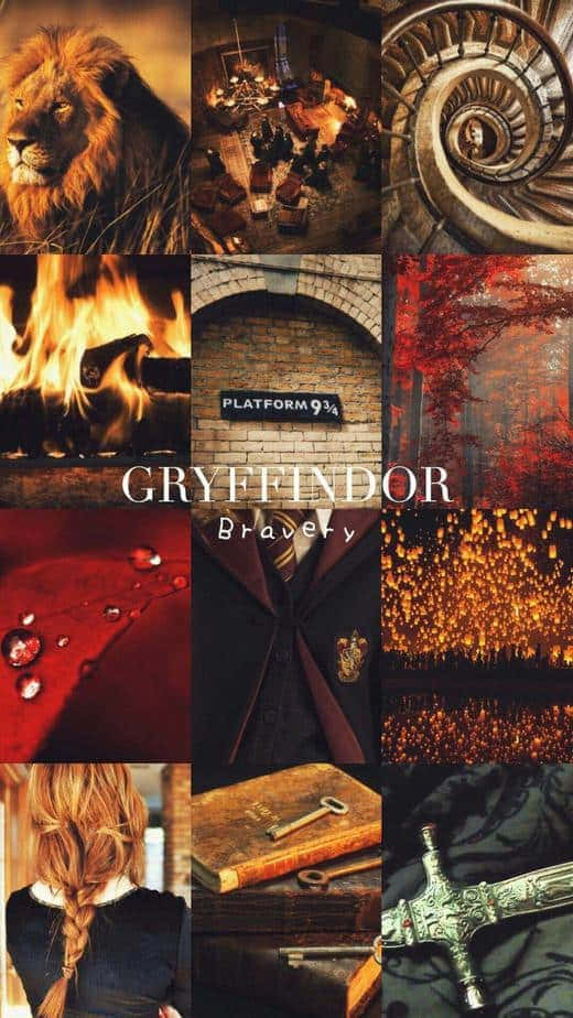 Gryffindor Collage Bravery SVG