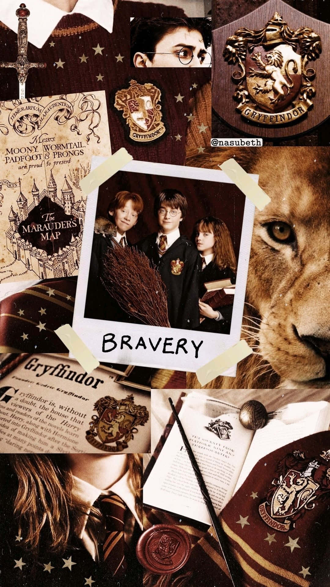 Gryffindor Collage Harry Potter Theme SVG