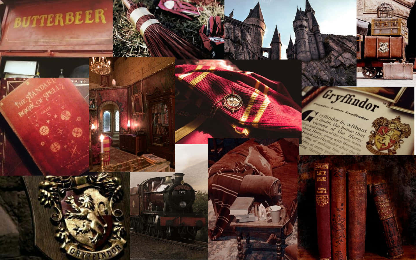 Gryffindor Collage Harry Potter Universe SVG