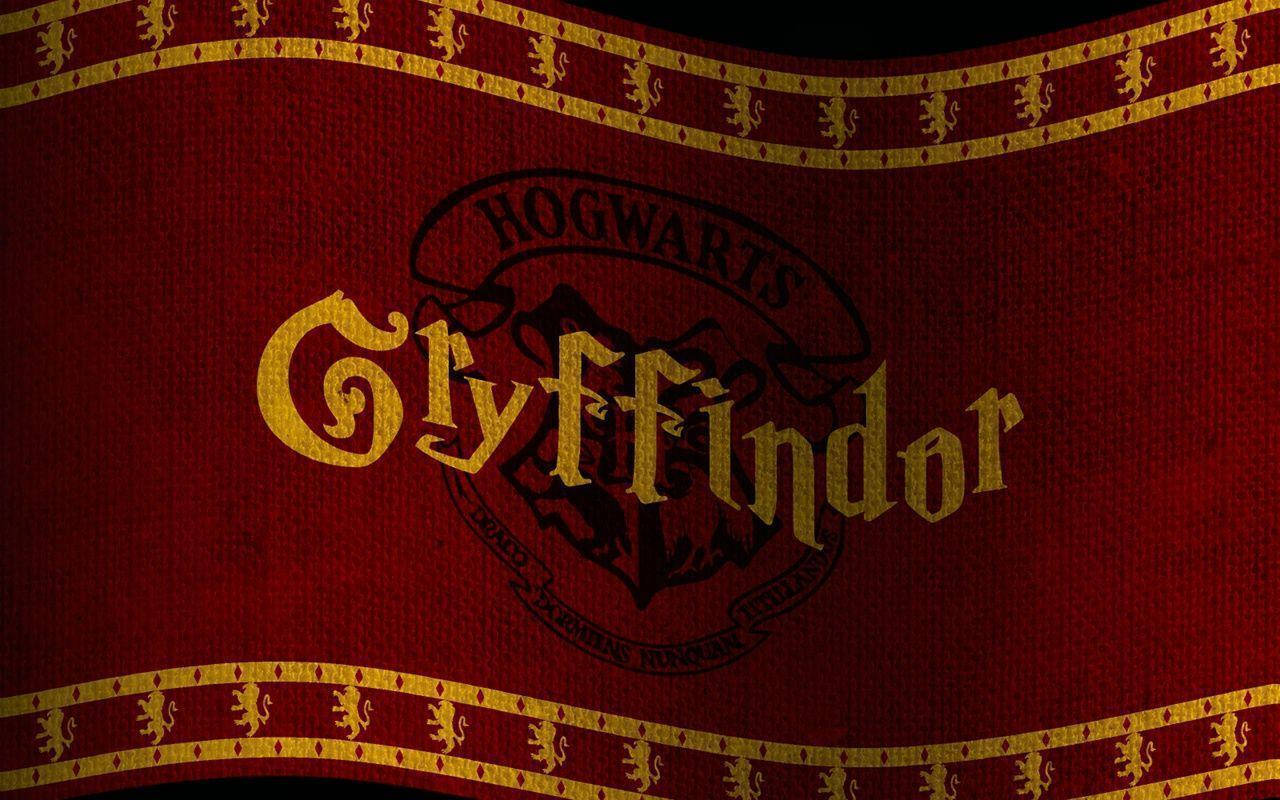 Gryffindor House Crest Banner Wallpaper