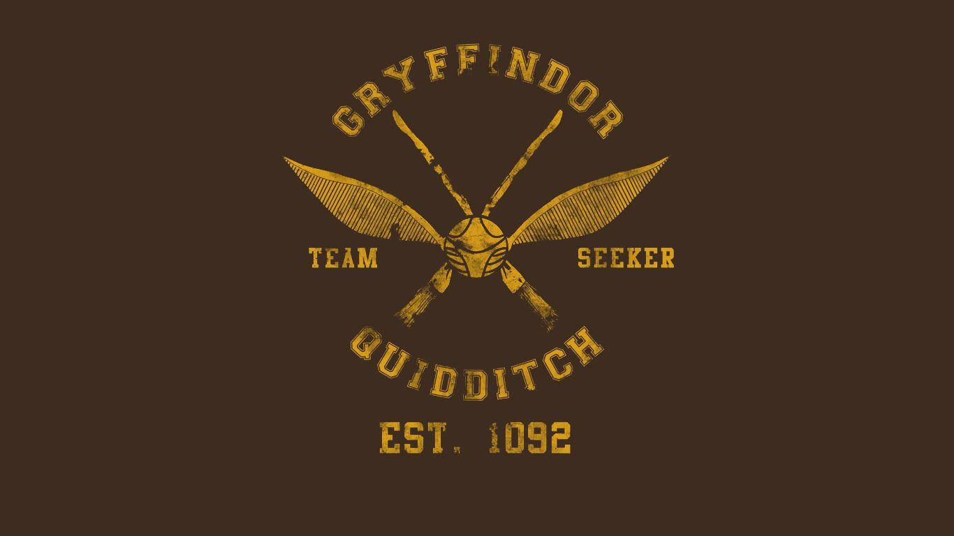 Gryffindor Quidditch Team Seeker Shirt Design Wallpaper