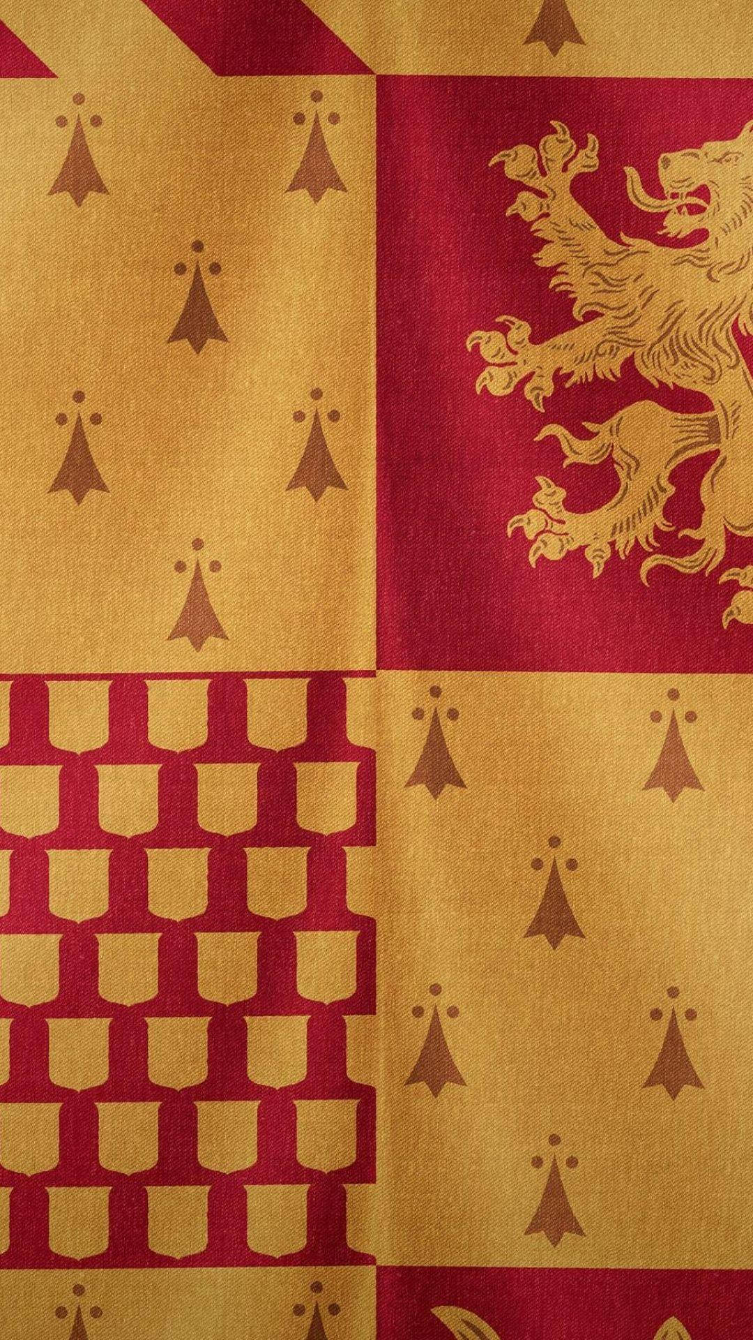 Gryffindor Stof Quilt Wallpaper