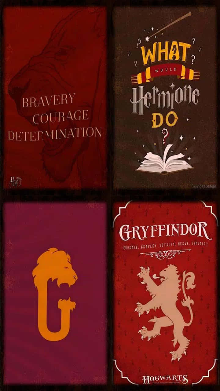 Gryffindor Themed Art Collection SVG