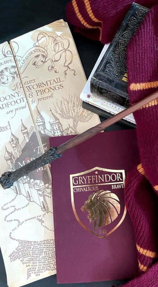 Download Gryffindor Themed Wizarding Accessories | Wallpapers.com